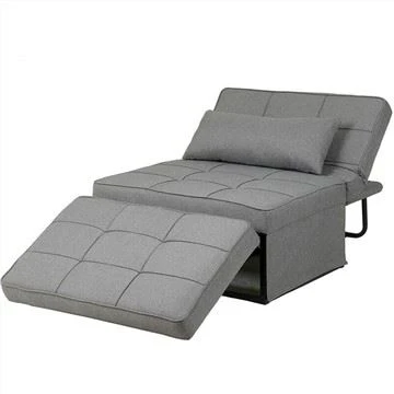 أريكة سرير منجدة من الكتان من Partner Linen Tufed Futon