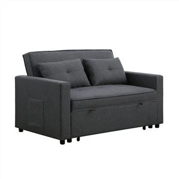 أريكة سرير منجدة من الكتان من Partner Linen Tufed Futon
