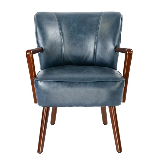 Wooden Accent Chair Leisure Reading Armchair PRAPIROON-P